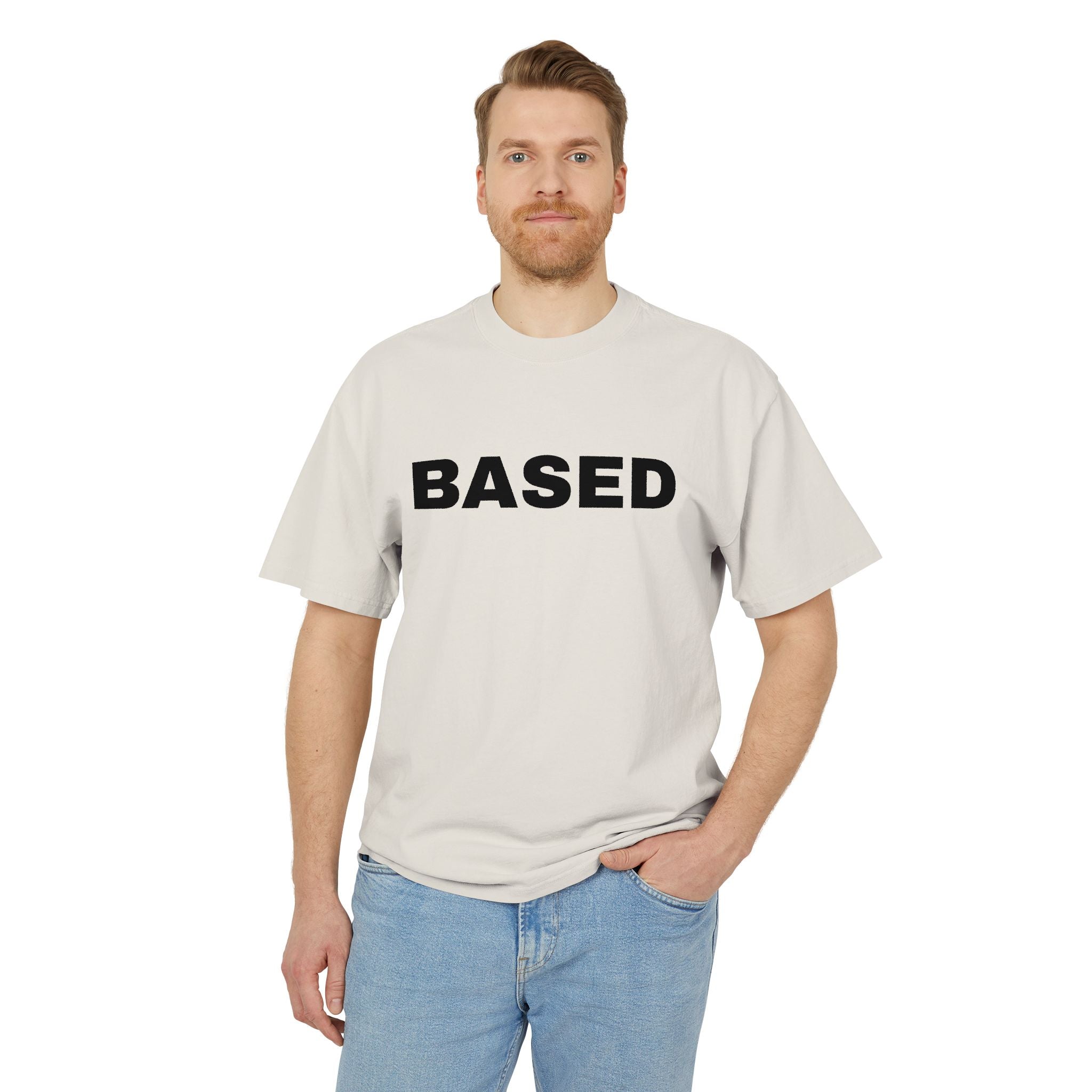 "Based" Graphic Tee — Unisex Heavyweight Tee