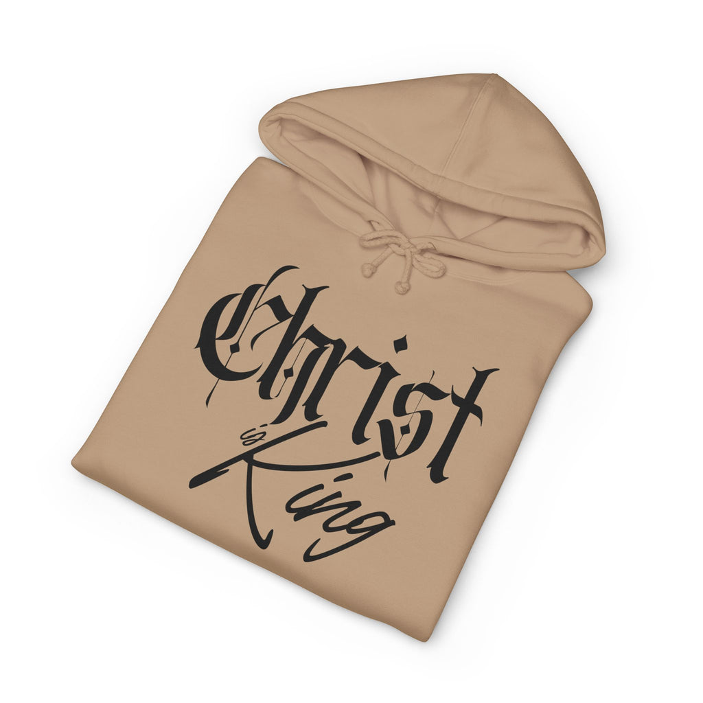 "Christ is King" Heavyweight Hoodie — Christian Faith Graphic Pullover