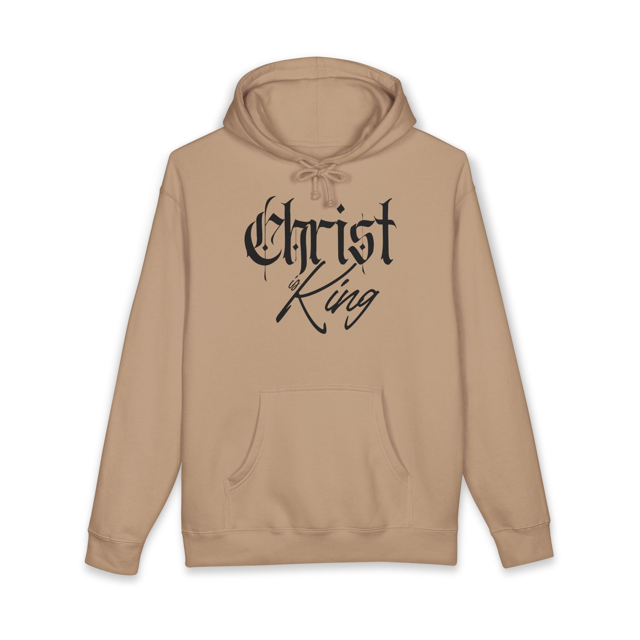 "Christ is King" Heavyweight Hoodie — Christian Faith Graphic Pullover