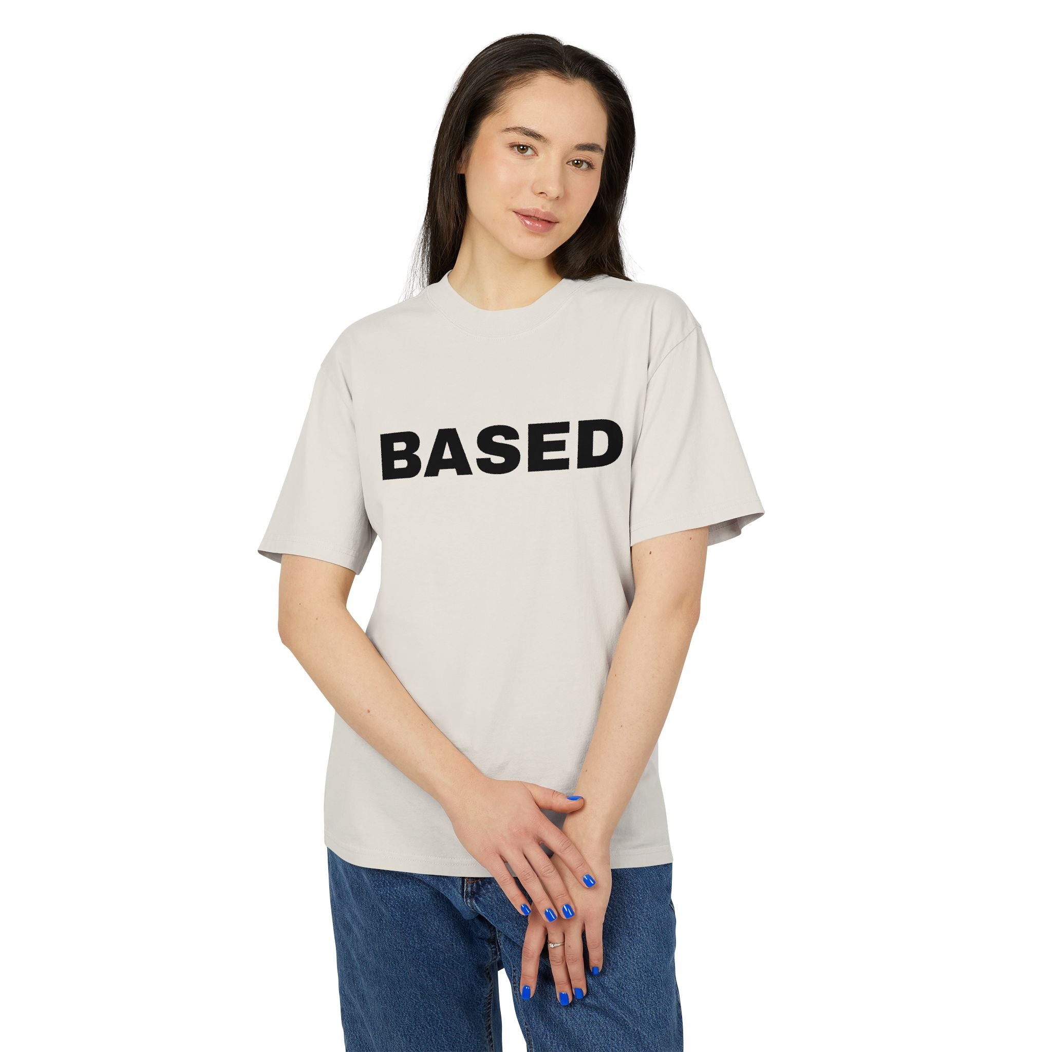 "Based" Graphic Tee — Unisex Heavyweight Tee