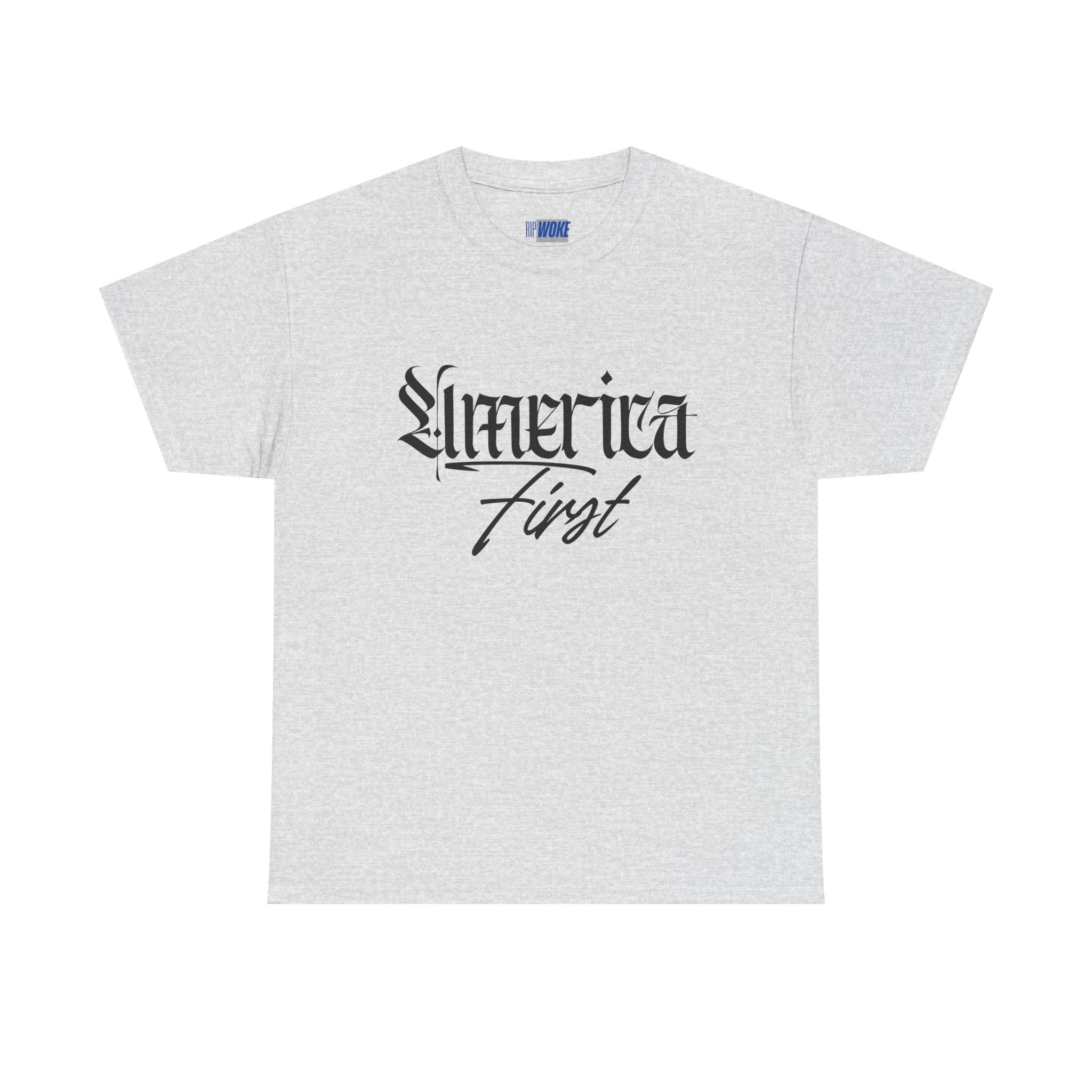 "America First"—Heavyweight Crewneck Tee
