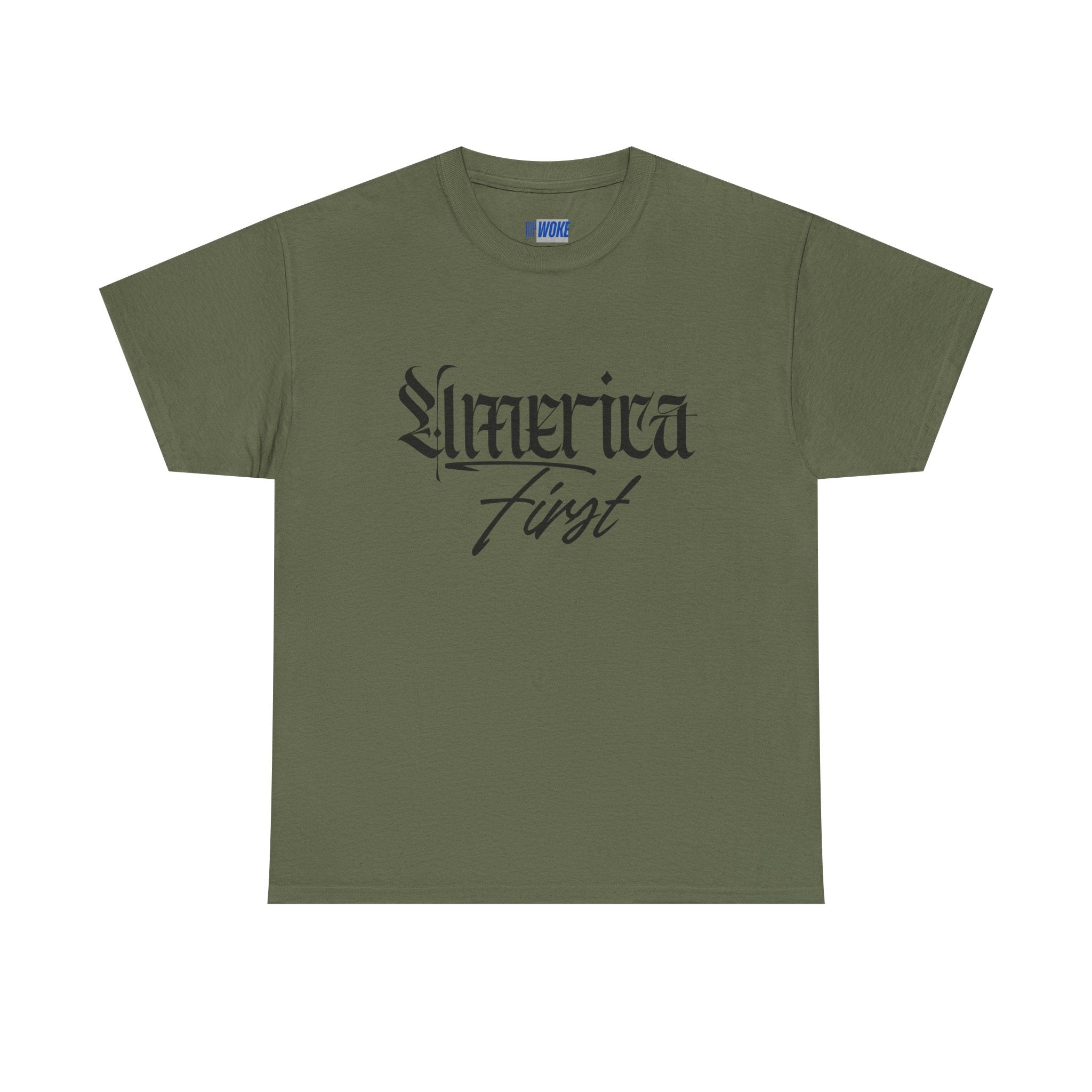 "America First"—Heavyweight Crewneck Tee