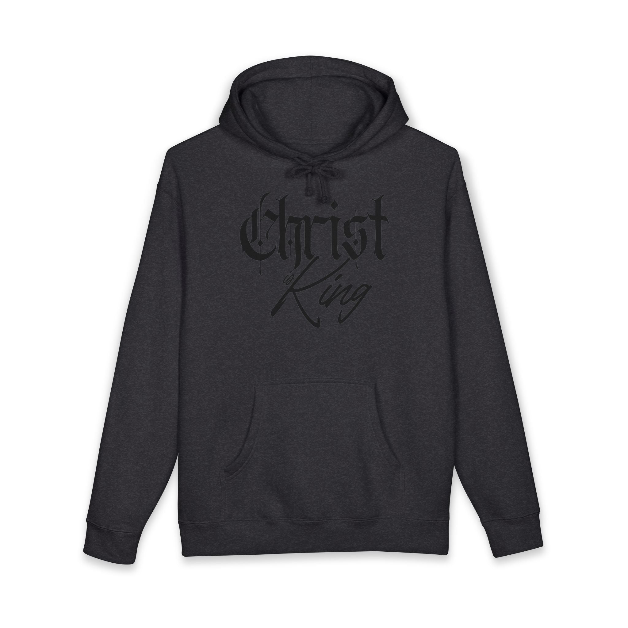 "Christ is King" Heavyweight Hoodie — Christian Faith Graphic Pullover