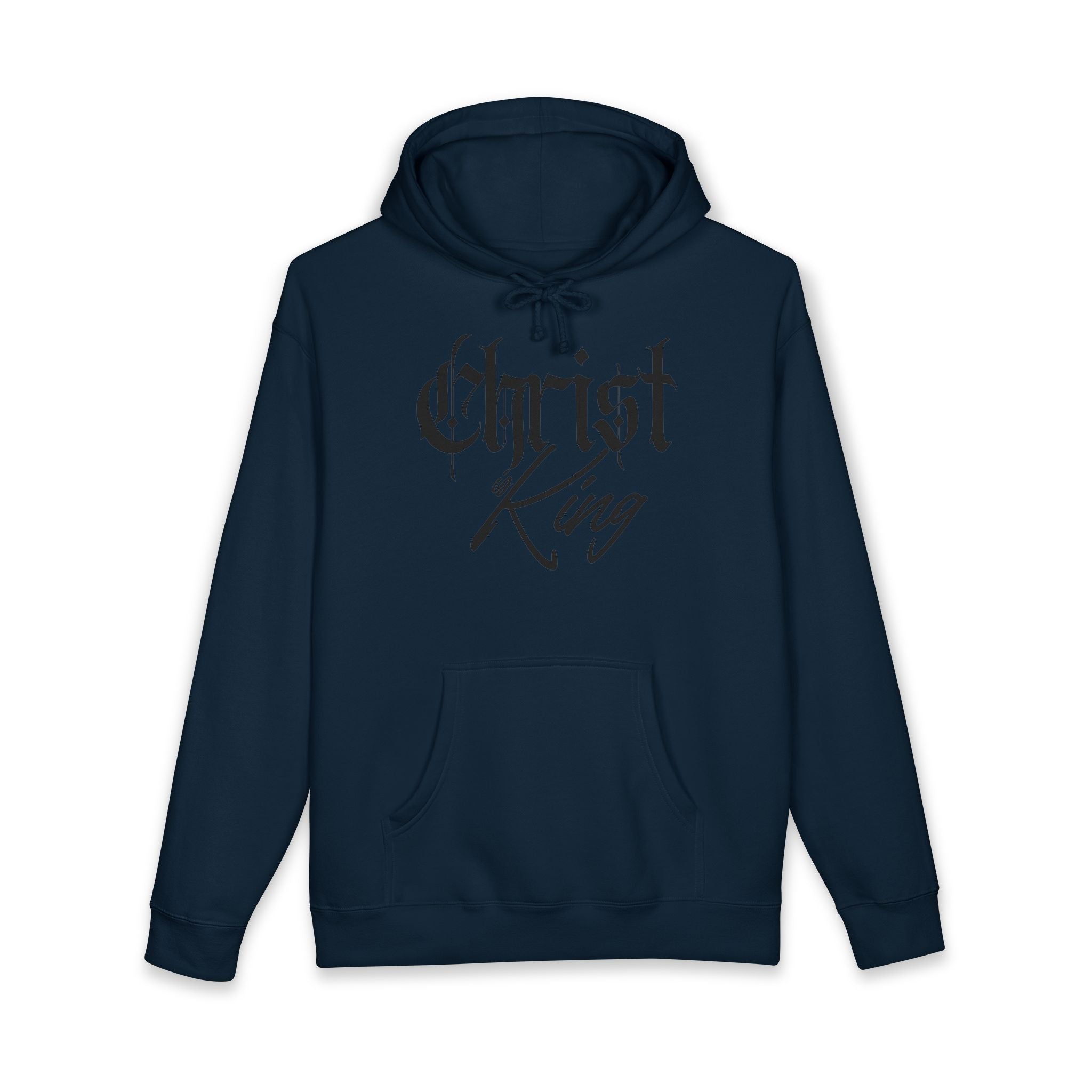 "Christ is King" Heavyweight Hoodie — Christian Faith Graphic Pullover