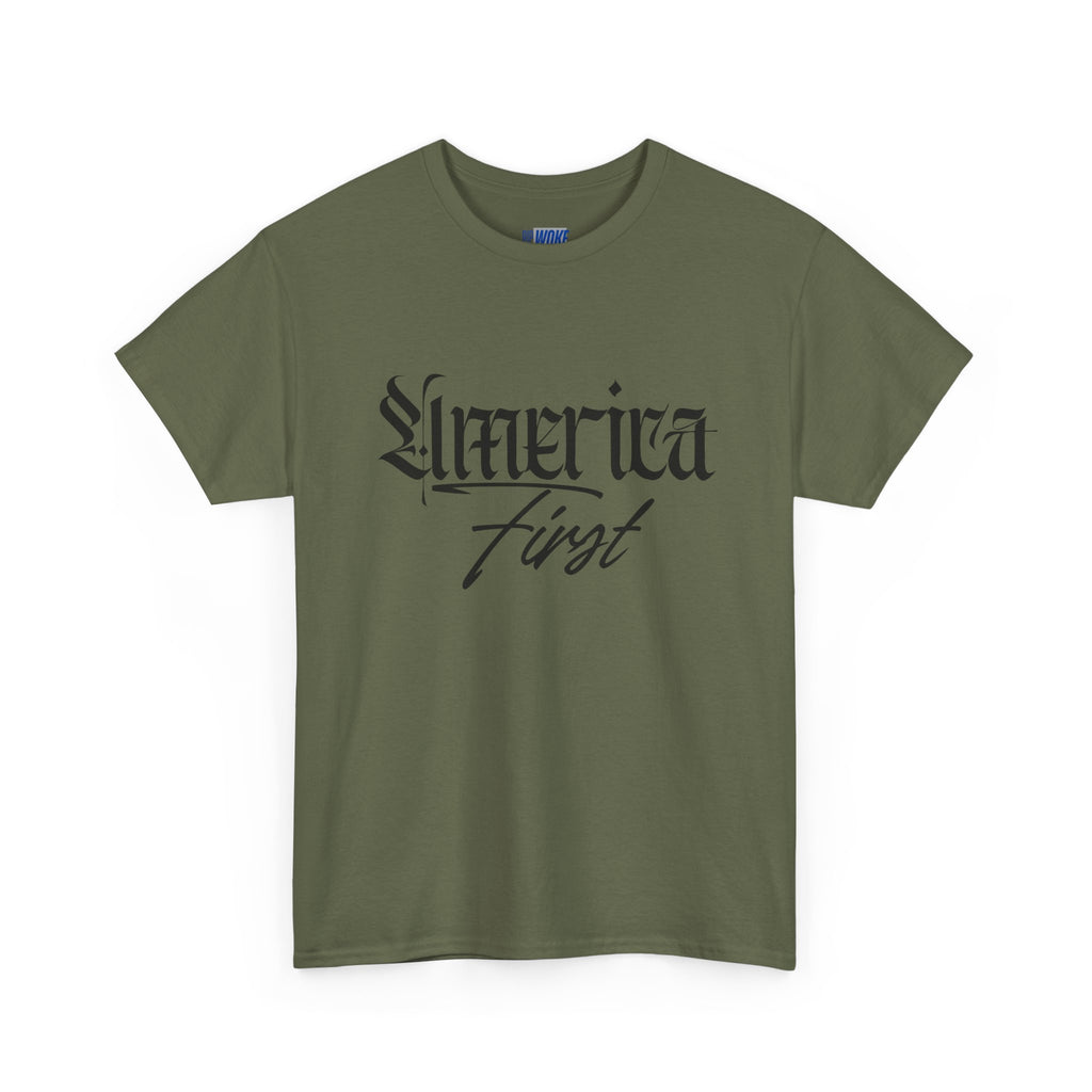 "America First"—Heavyweight Crewneck Tee