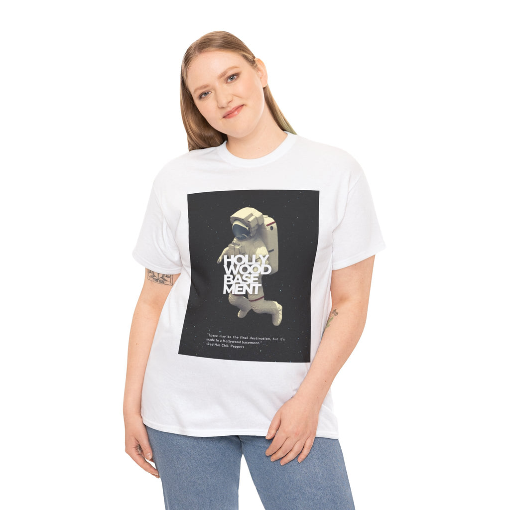 "Hollywood Basement" Moon Landing Conspiracy -Unisex Heavy Tee