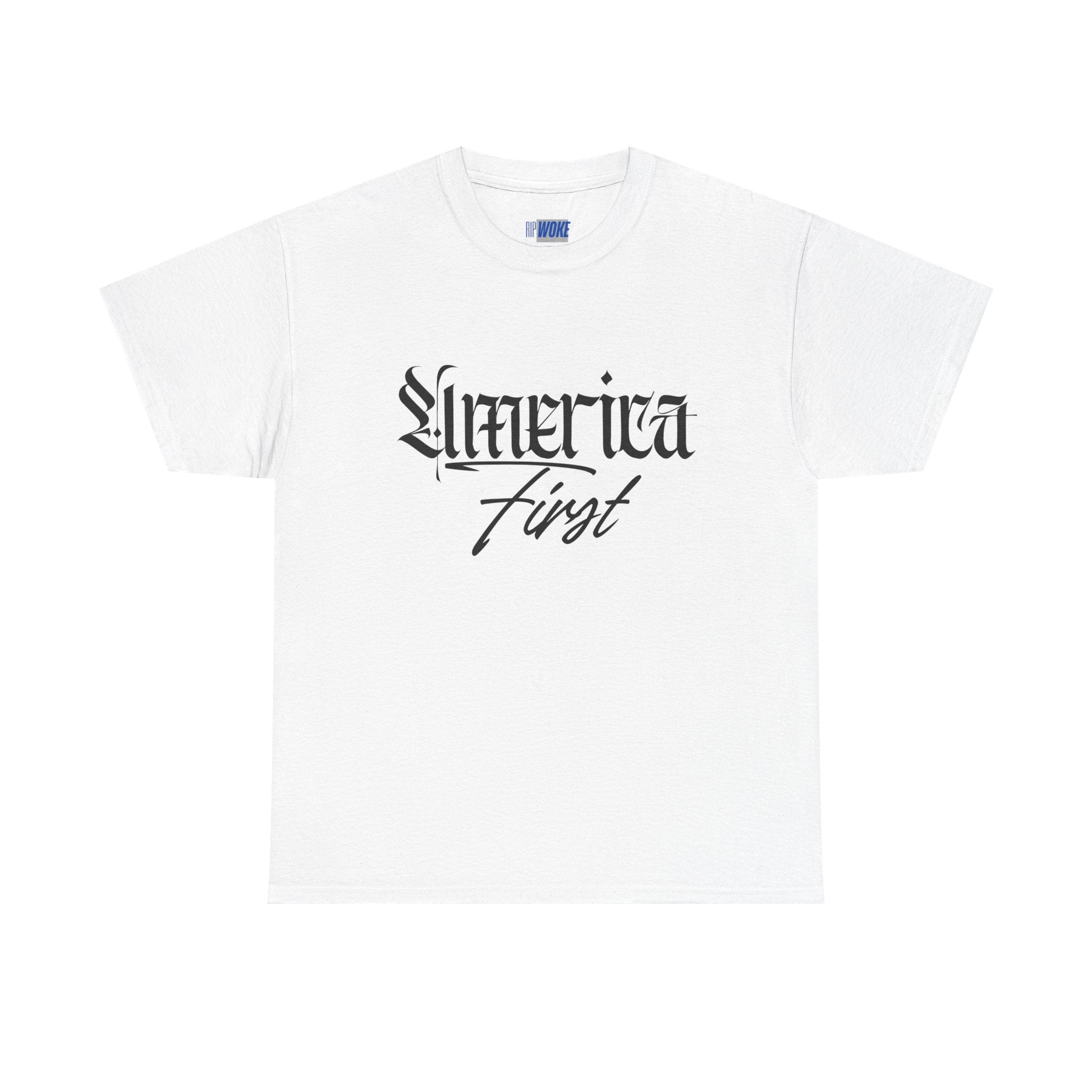 "America First"—Heavyweight Crewneck Tee