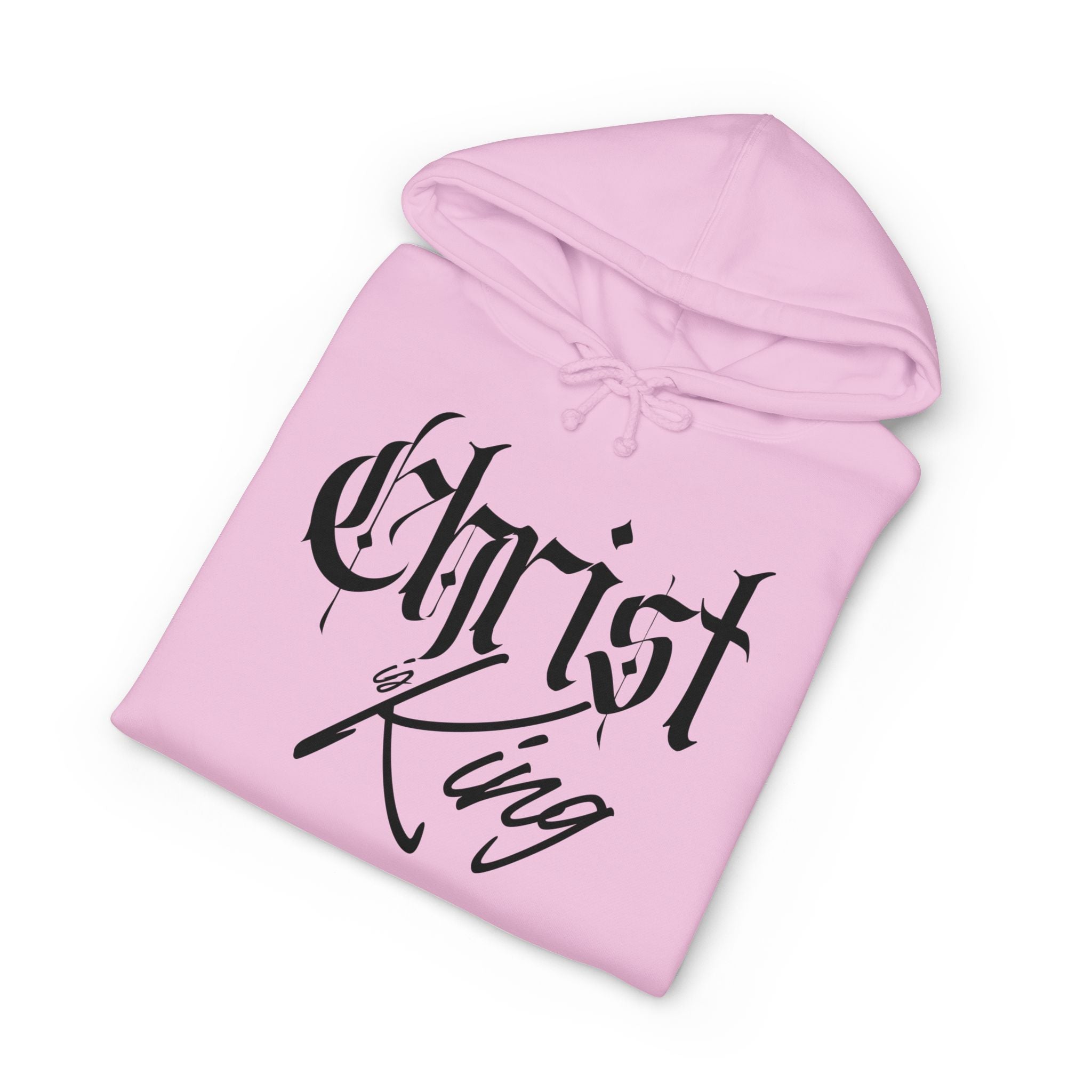 "Christ is King" Heavyweight Hoodie — Christian Faith Graphic Pullover