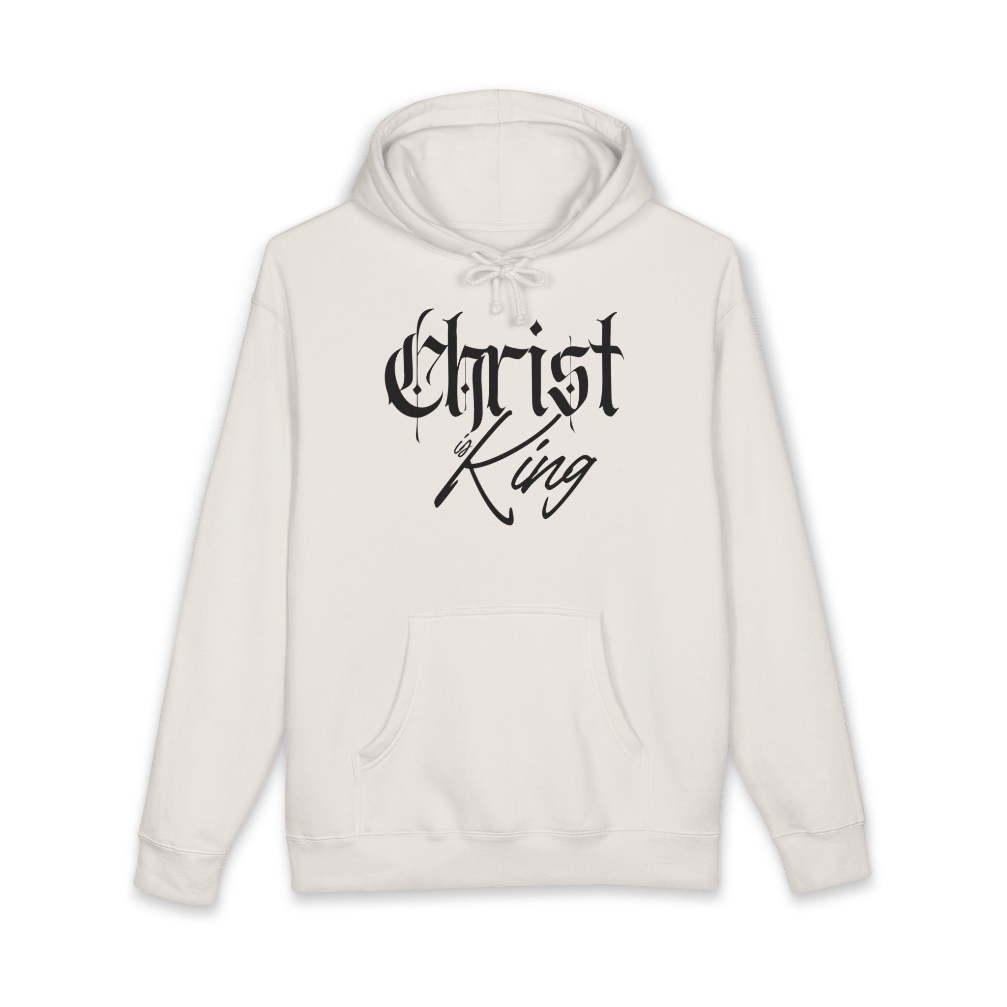 "Christ is King" Heavyweight Hoodie — Christian Faith Graphic Pullover