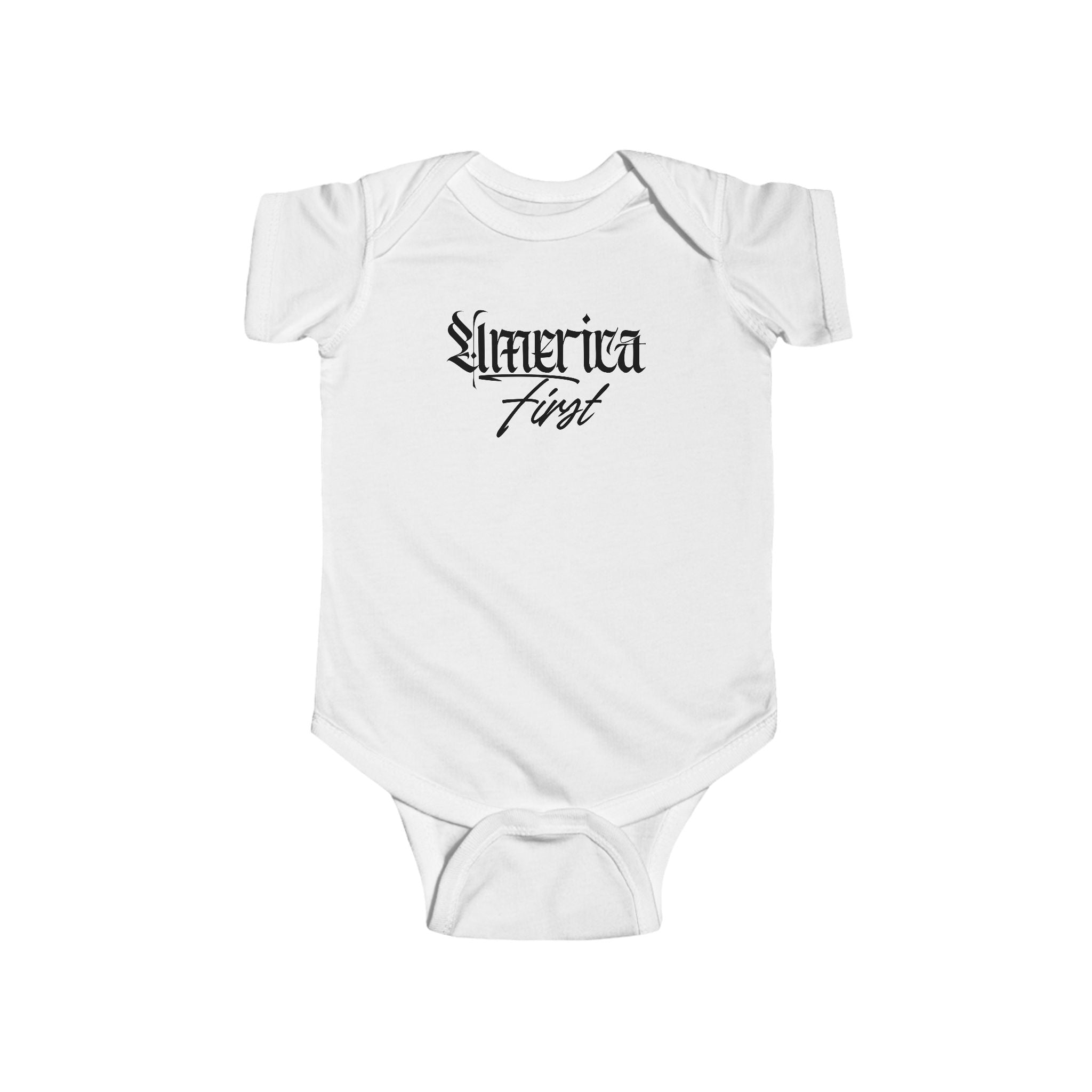 “America First” Baby Onesie— Infant Bodysuit