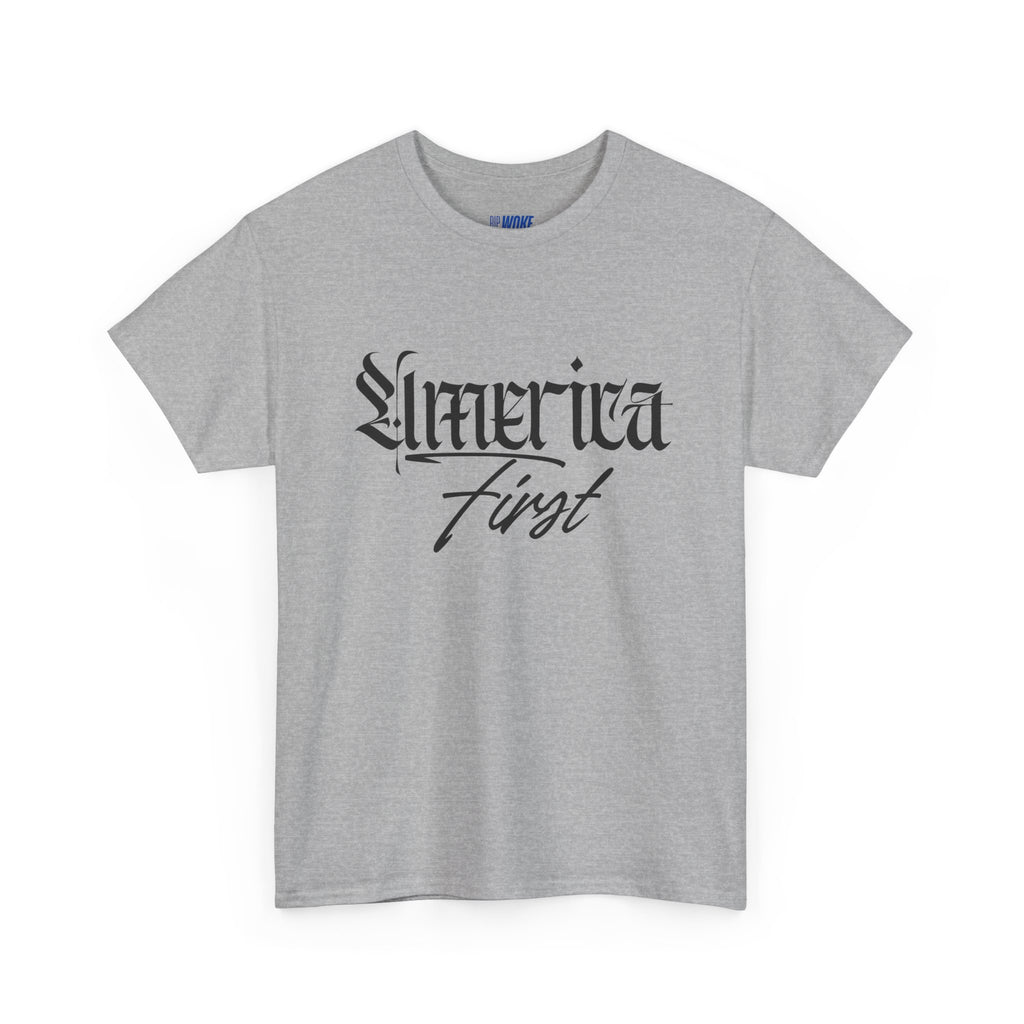 "America First"—Heavyweight Crewneck Tee