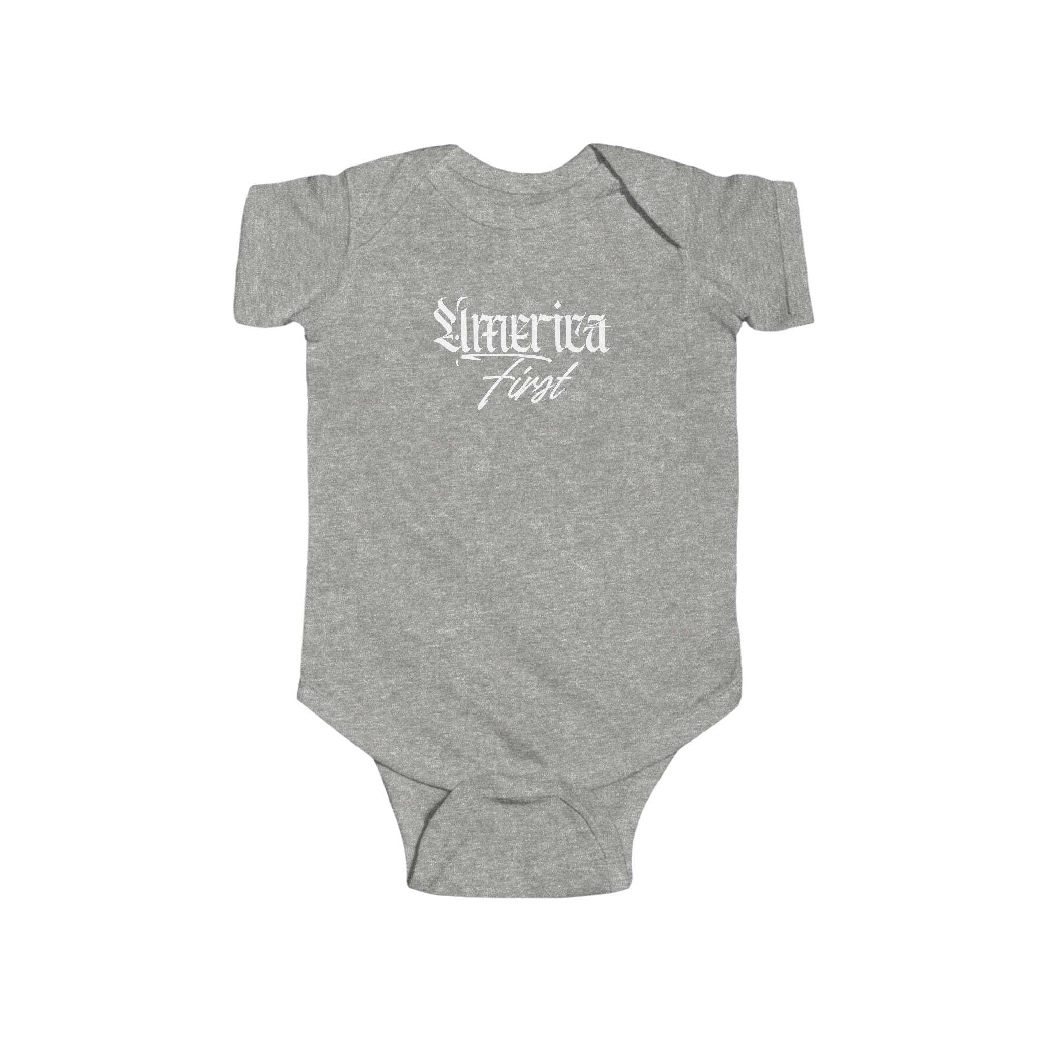 “America First” Baby Onesie— Infant Bodysuit