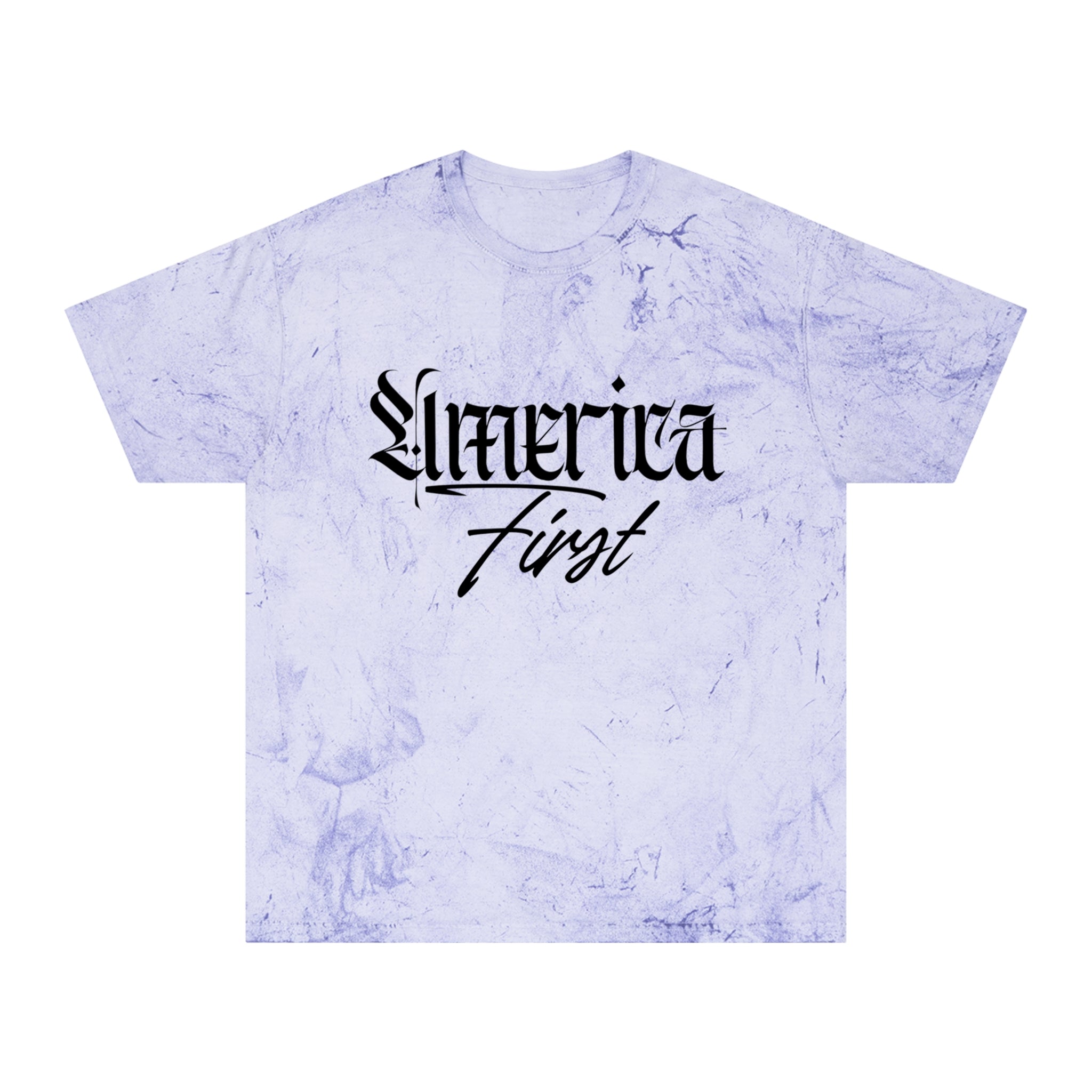 "'America First' Tilli-Dye" —Distressed Tie-Dye Tee