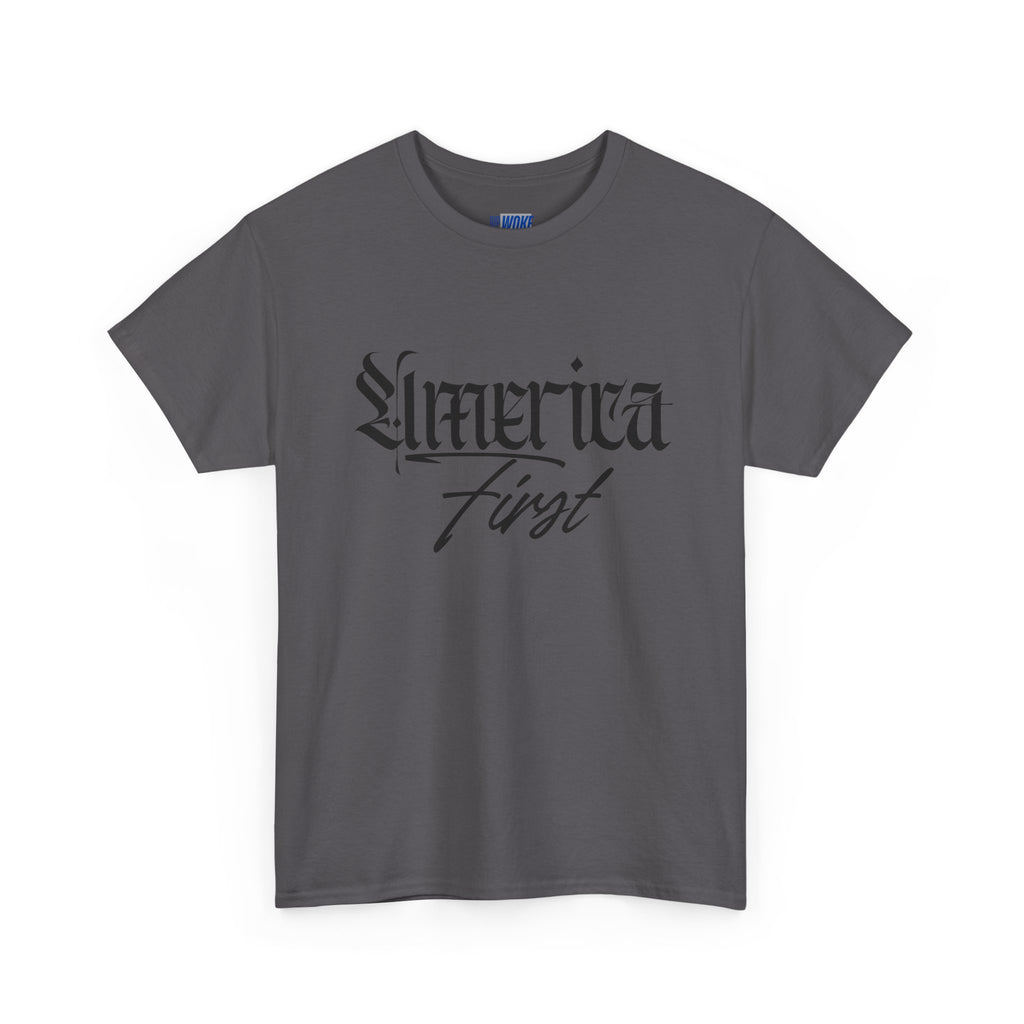 "America First"—Heavyweight Crewneck Tee