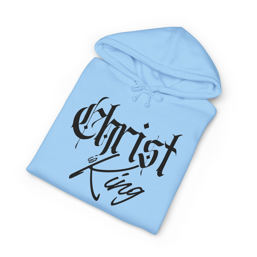 "Christ is King" Heavyweight Hoodie — Christian Faith Graphic Pullover