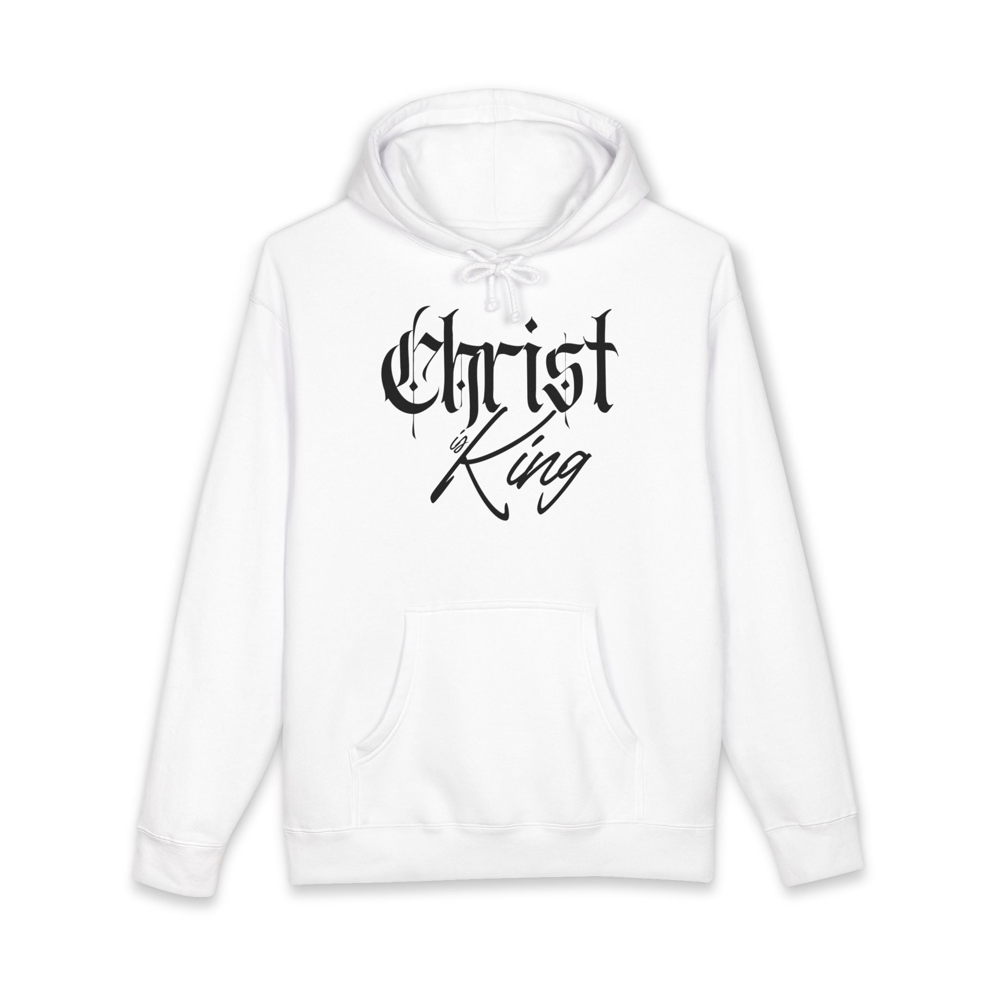 "Christ is King" Heavyweight Hoodie — Christian Faith Graphic Pullover