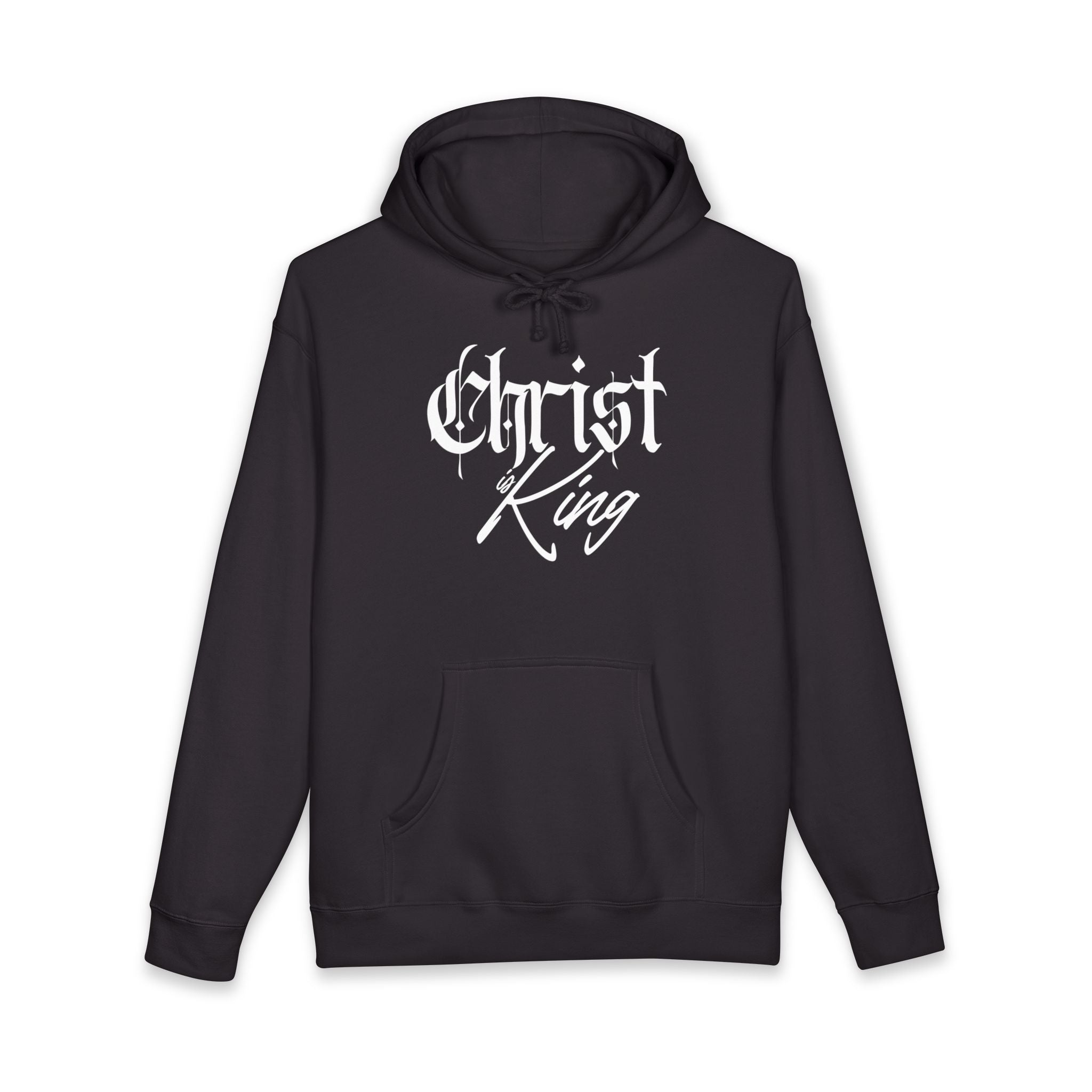 "Christ is King" Heavyweight Hoodie — Christian Faith Graphic Pullover