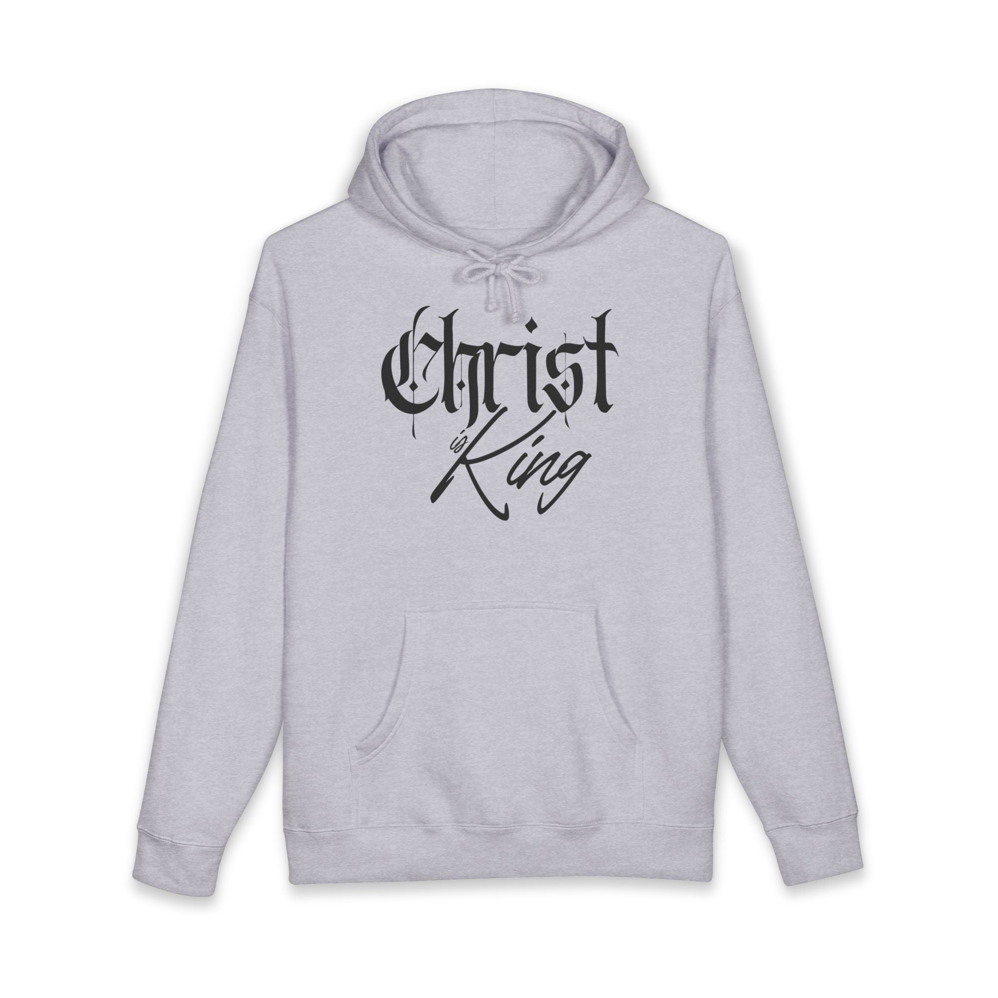 "Christ is King" Heavyweight Hoodie — Christian Faith Graphic Pullover