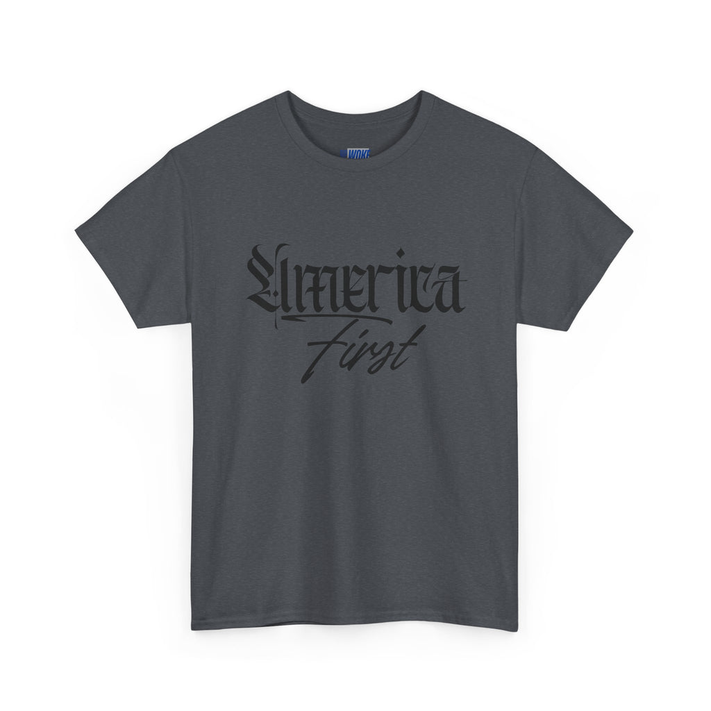 "America First"—Heavyweight Crewneck Tee